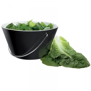 Saladier à anse - noir/blanc Holbaek & Jensen