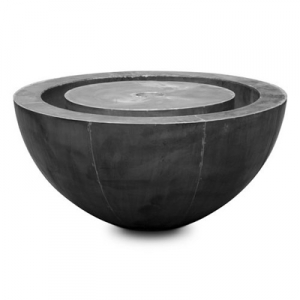 fontaine demi-sph�rique - Zinc fountain Jan Buelens