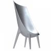 fauteuil dossier haut argent m�tallis� - OUT/IN