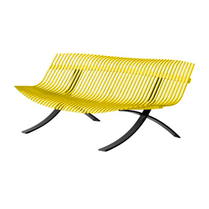 banc de jardin - piètement savane - Charivari Juliette Liberman