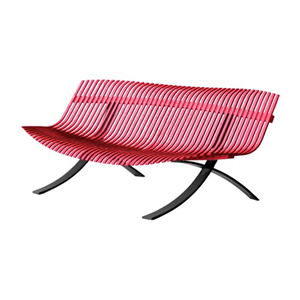 banc de jardin - piètement gris - Charivari Juliette Liberman