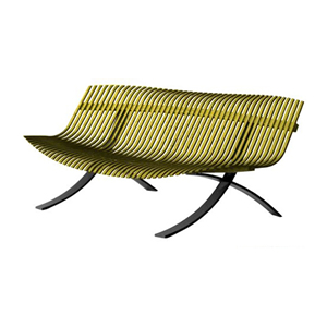 banc de jardin - pi�tement noir - Charivari Juliette Liberman